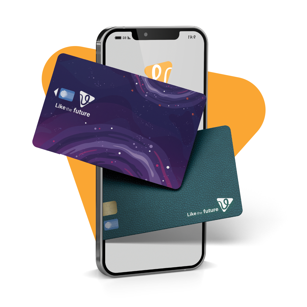 نمایش اپلیکیشن و کارت اعتباری Vee